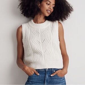 Madewell Pointelle Sweater Vest
